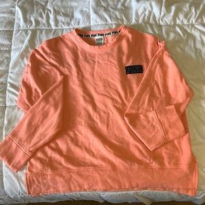 Victoria’s Secret PINK Orange Sweatshirt – Logo Crewneck